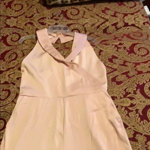 Low cut front and back Tuxedo jumpsuit